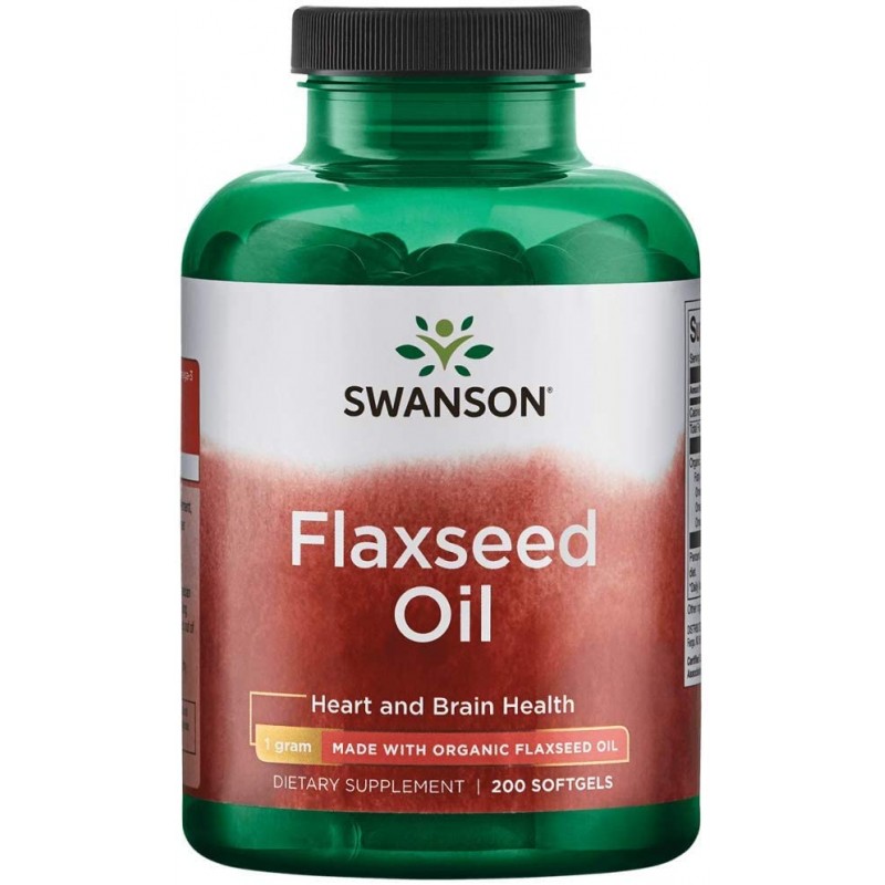 Swanson, Flaxseed Oil, 1,000 mg, 100 Softgels