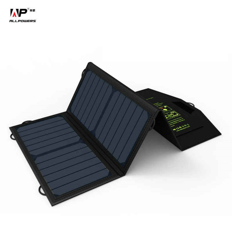 ALLPOWERS 18V 21W Solar Charger Panel Waterproof Foldable Solar Power Bank for 12v Battery Mobile Phone Outdoor Hiking ALLPOWERS 18V 21W Solar Charger Panel Waterproof Foldable Solar Power Bank for 12v Battery Mobile Phone Outdoor Hiking
