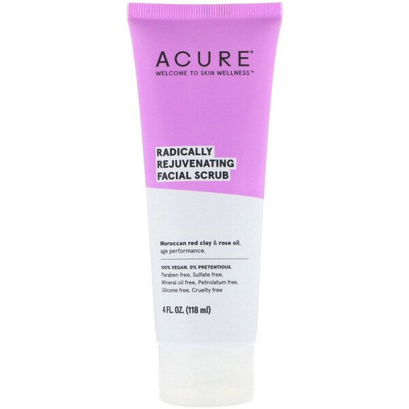 Acure, Radically Rejuvenating Facial Scrub, 4 fl oz (118 ml) Acure, Radically Rejuvenating Facial Scrub, 4 fl oz (118 ml)