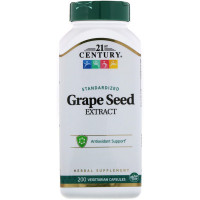 21st Century, Standardized Grape Seed Extract, 200 Vegetarian Capsules