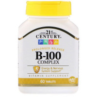 21st Century, B-100 Complex, Prolonged Release, 60 Tablets