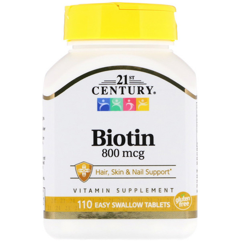 Biotin, 800 mcg, 110 Easy Swallow Tablets Biotin, 800 mcg, 110 Easy Swallow Tablets