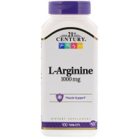 21st Century, L-Arginine, 1,000 mg, 100 Tablets