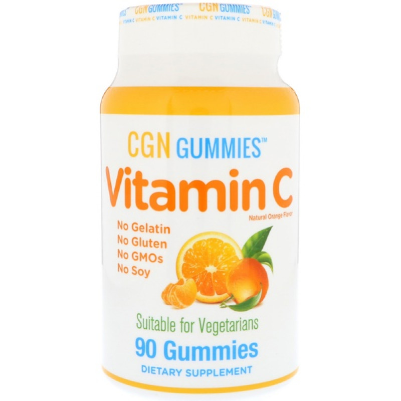 Vitamin C Gummies, Gluten-Free, Non GMO, No Gelatin, Natural Orange Flavor, 90 Gummies Vitamin C Gummies, Gluten-Free, Non GMO, No Gelatin, Natural Orange Flavor, 90 Gummies