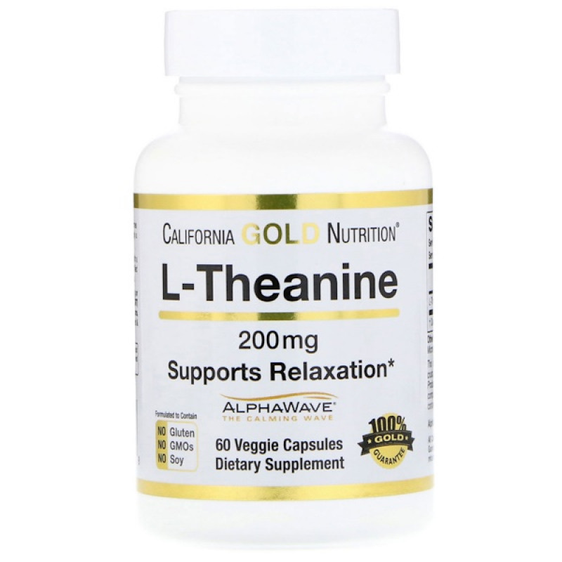 L-Theanine, AlphaWave, Supports Relaxation, Calm Focus, 200 mg, 60 Veggie Capsules L-Theanine, AlphaWave, Supports Relaxation, Calm Focus, 200 mg, 60 Veggie Capsules