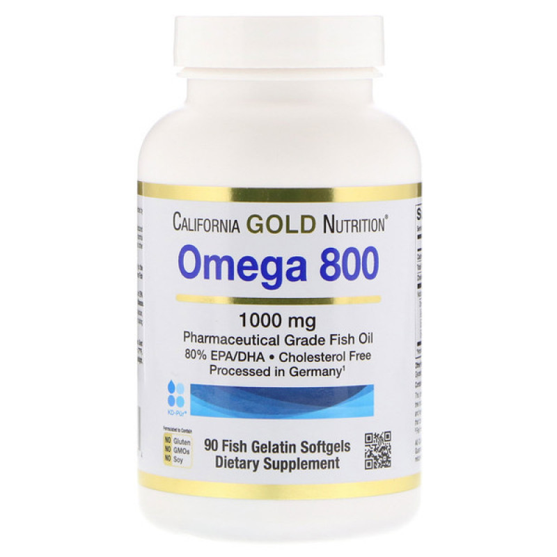 Omega 800 by Madre Labs, Pharmaceutical Grade Fish Oil, 80% EPA/DHA, Triglyceride Form, 1000 mg, 90 Fish Gelatin Softgels Omega 800 by Madre Labs, Pharmaceutical Grade Fish Oil, 80% EPA/DHA, Triglyceride Form, 1000 mg, 90 Fish Gelatin Softgels