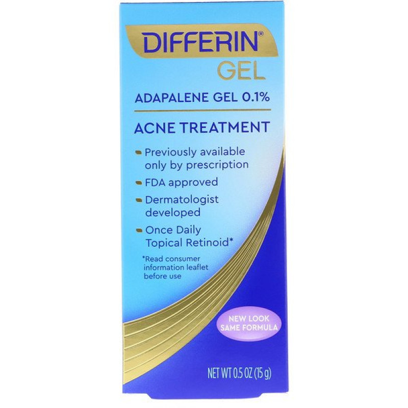 Differin, Adapalene Gel 0.1 %, Acne Treatment, 0.5 oz (15 g) Differin, Adapalene Gel 0.1 %, Acne Treatment, 0.5 oz (15 g)