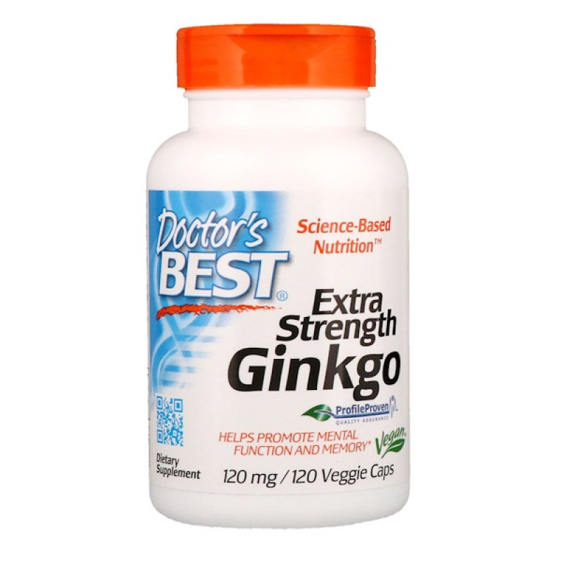 Extra Strength Ginkgo, 120 mg, 120 Veggie Caps Extra Strength Ginkgo, 120 mg, 120 Veggie Caps
