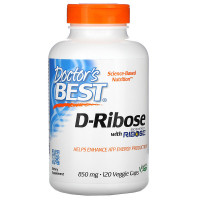 Doctors Best, D-Ribose with BioEnergy Ribose, 850 mg, 120 Veggie Caps