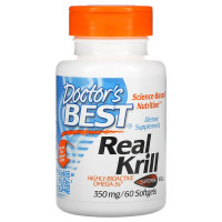 Doctors Best, Real Krill, 350 mg, 60 Softgel