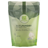 3 in 1 Laundry Detergent Pods, Vetiver, 24 Loads, 15.2 oz (432 g)