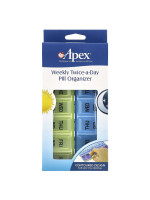 Apex, Weekly Twice-A-Day Pill Organizer, 1 Pill Organizer