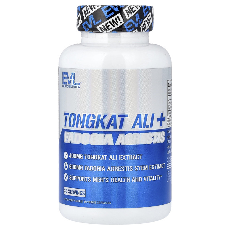EVLution Nutrition, Tongkat Ali + Fadogia Agrestis, 60 Veggie Capsules