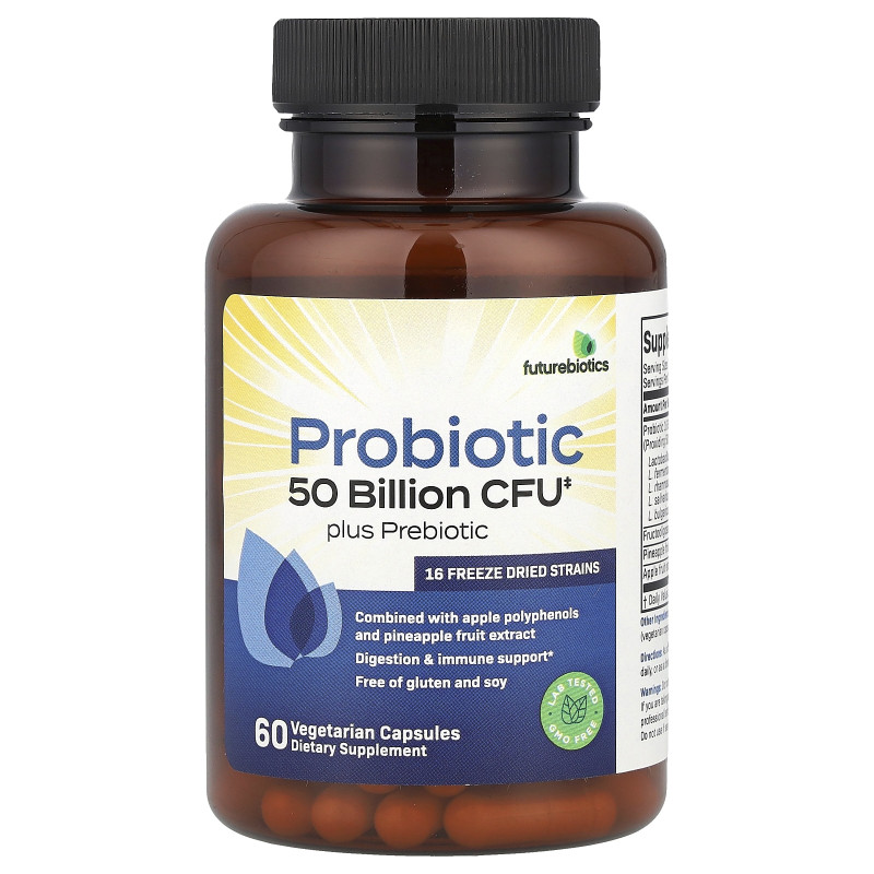 Futurebiotics, Probiotic Plus Prebiotic, 60 Vegetarian Capsules