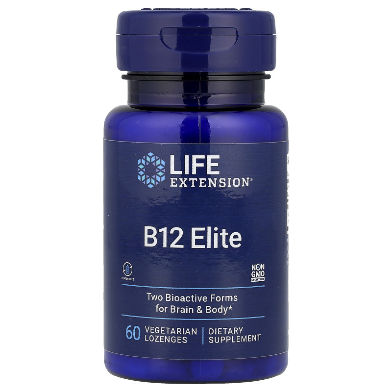 Life Extension, B12 Elite, 60 Vegetarian Lozenges (1,000 mcg per Lozenge)