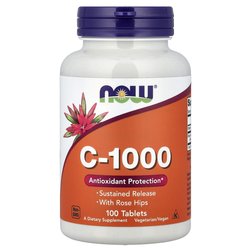 NOW Foods, C-1000 With Rose Hips, 100 Tablets