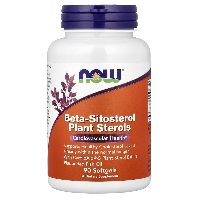 NOW Foods, Beta-Sitosterol Plant Sterols, 90 Softgels