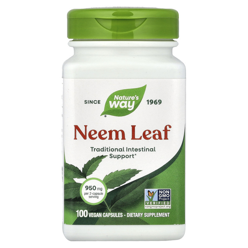 Nature's Way, Neem Leaf, 100 Vegan Capsules (475 mg per Capsule)