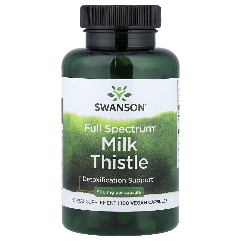 Swanson, Full Spectrum® Milk Thistle, 500 mg, 100 Vegan Capsules