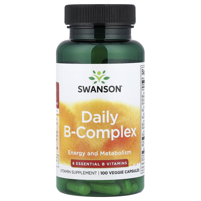 Swanson, Daily B-Complex, 100 Veggie Capsules