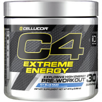 C4 Extreme Energy, Pre-Workout, Icy Blue Razz, 9.52 oz (270 g)