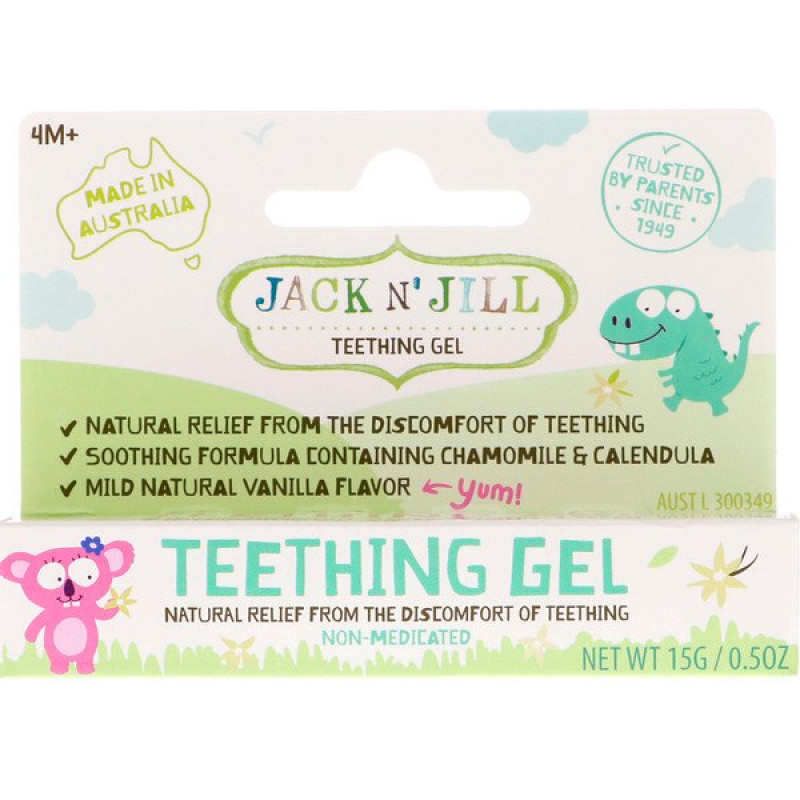 Teething Gel, 4+ Months, Vanilla, 0.5 oz (15 g) Teething Gel, 4+ Months, Vanilla, 0.5 oz (15 g)
