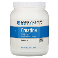 Lake Avenue Nutrition, Creatine Powder, Unflavored, 5,000 mg, 32 oz (907 g)