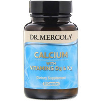 Dr. Mercola, Calcium with Vitamins D3 and K2, 30 Capsules