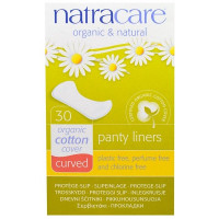 Natracare, Organic and Natural Panty Liners, Curved, 30 Liners