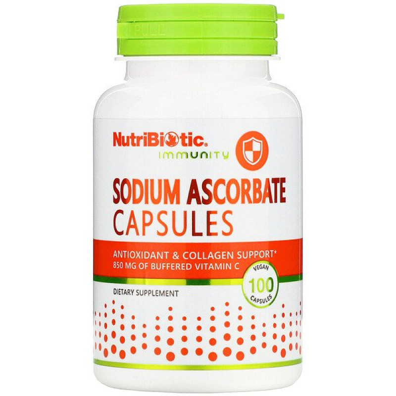NutriBiotic, Immunity, Sodium Ascorbate, 100 Vegan Capsules NutriBiotic, Immunity, Sodium Ascorbate, 100 Vegan Capsules