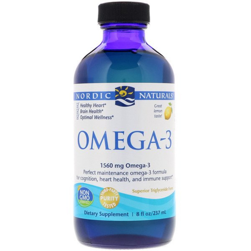 Nordic Naturals, Omega-3, Lemon, 8 fl oz (237 ml) Nordic Naturals, Omega-3, Lemon, 8 fl oz (237 ml)