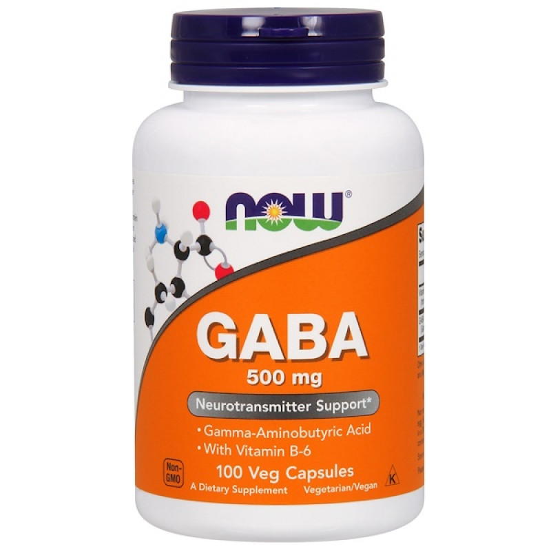 GABA, 500 mg, 100 Veg Capsules GABA, 500 mg, 100 Veg Capsules