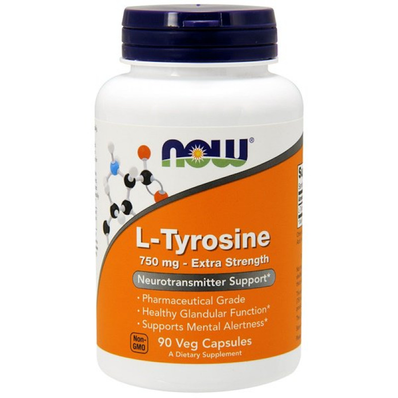 L-Tyrosine, Extra Strength, 750 mg, 90 Veg Capsules L-Tyrosine, Extra Strength, 750 mg, 90 Veg Capsules