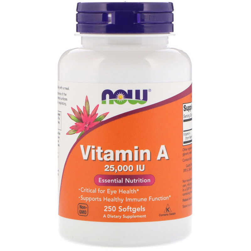 Vitamin A, 25,000 IU, 250 Softgels Vitamin A, 25,000 IU, 250 Softgels