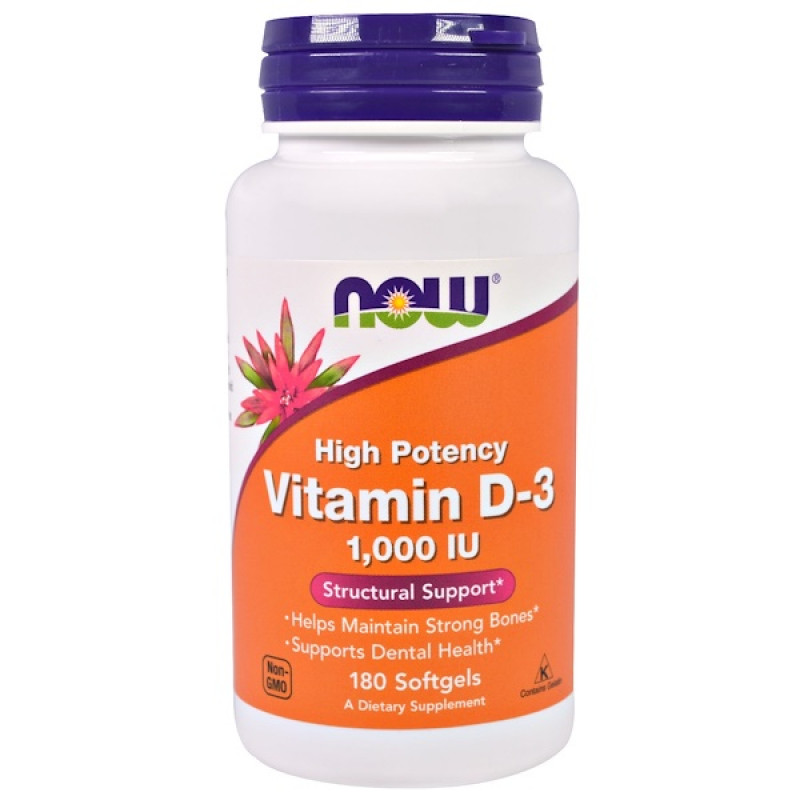 Vitamin D-3, 1,000 IU, 180 Softgels Vitamin D-3, 1,000 IU, 180 Softgels