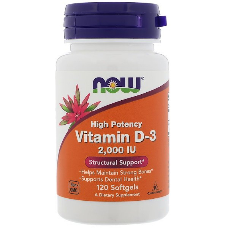 High Potency Vitamin D-3, 2,000 IU, 120 Softgels High Potency Vitamin D-3, 2,000 IU, 120 Softgels