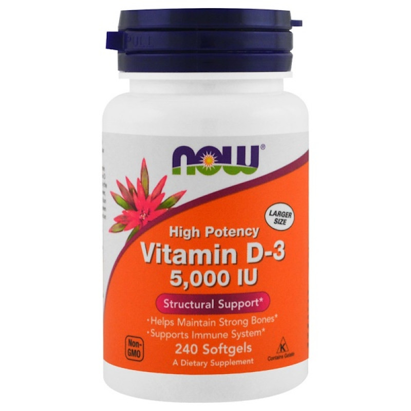 Vitamin D-3, 5,000 IU, 240 Softgels Vitamin D-3, 5,000 IU, 240 Softgels
