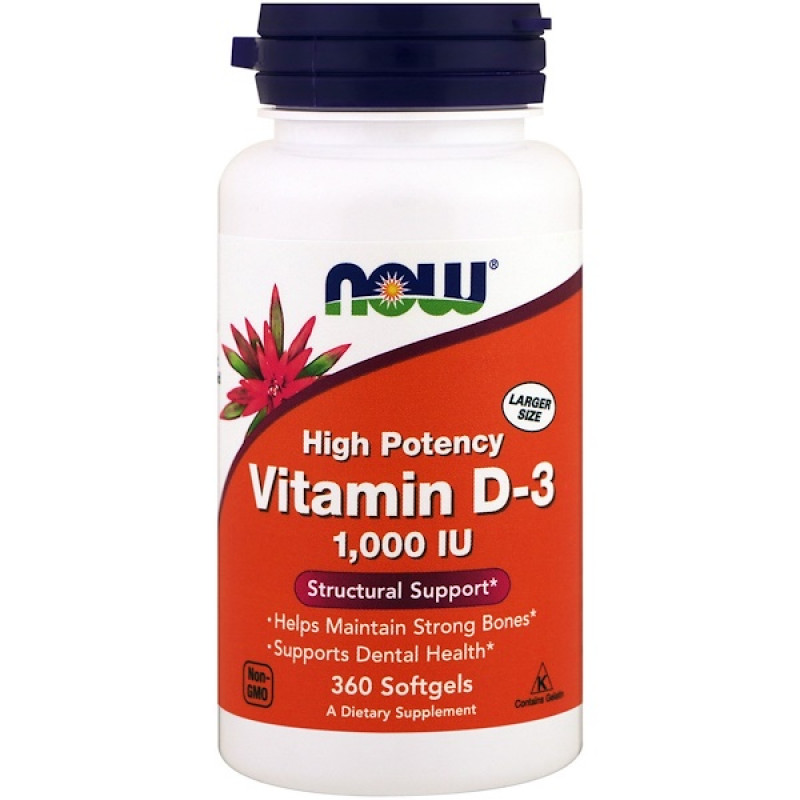 Vitamin D-3, 1,000 IU, 360 Softgels Vitamin D-3, 1,000 IU, 360 Softgels
