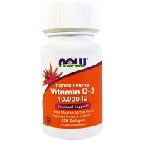 Vitamin D-3, 10,000 IU, 120 Softgels