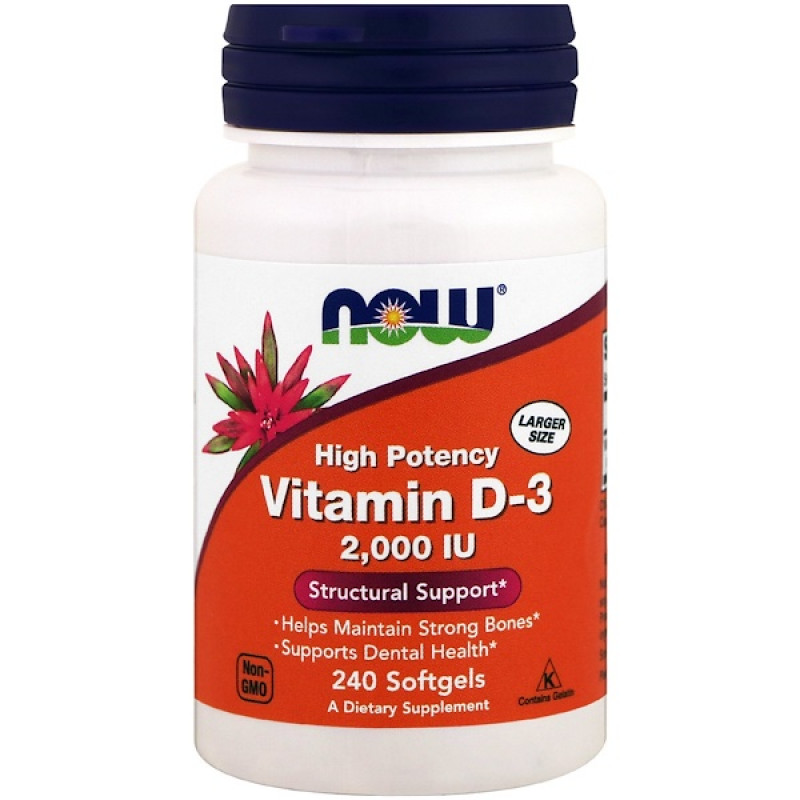 High Potency Vitamin D-3, 2,000 IU, 240 Softgels High Potency Vitamin D-3, 2,000 IU, 240 Softgels