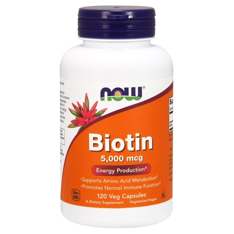 Biotin, 5,000 mcg, 120 Veg Capsules Biotin, 5,000 mcg, 120 Veg Capsules