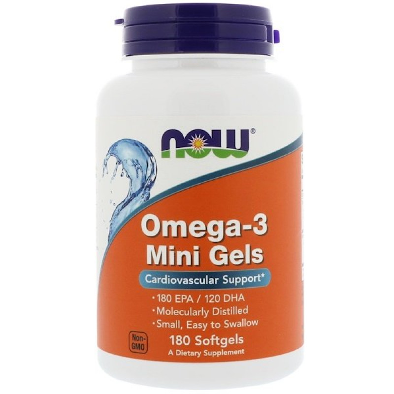 Omega-3 Mini Gels, 180 Softgels Omega-3 Mini Gels, 180 Softgels
