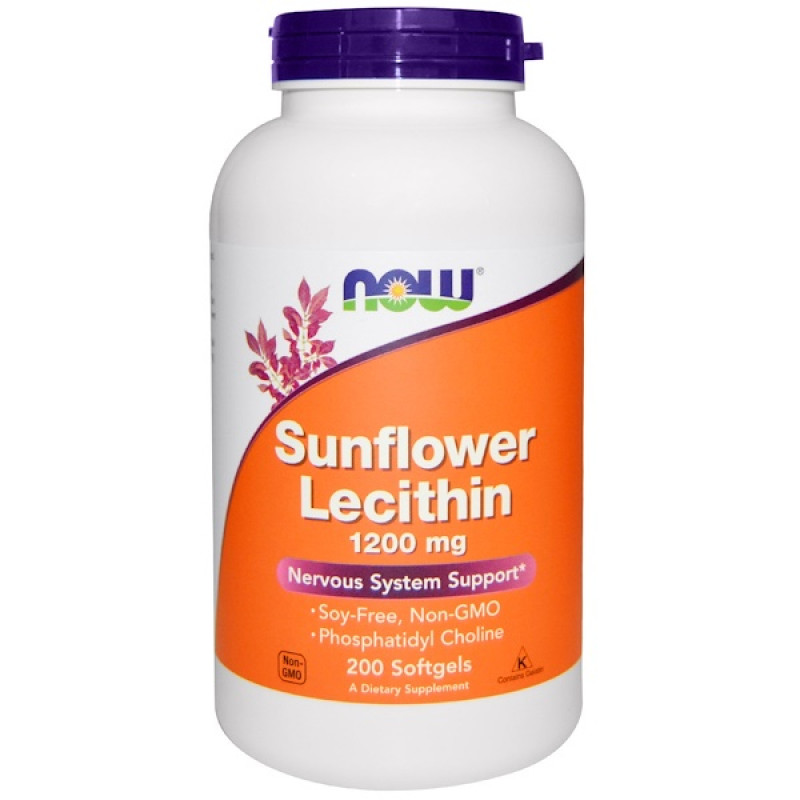 Sunflower Lecithin, 1200 mg, 200 Softgels Sunflower Lecithin, 1200 mg, 200 Softgels