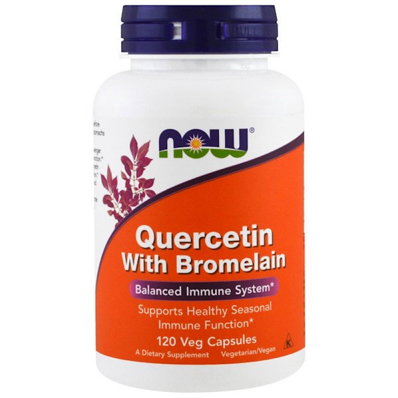 Quercetin with Bromelain, 120 Veg Capsules Quercetin with Bromelain, 120 Veg Capsules