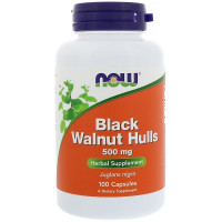 Black Walnut Hulls, 500 mg, 100 Capsules