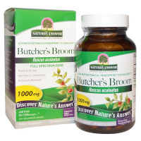 Butcher's Broom, Full Spectrum Herb, 1000 mg, 90 Vegetarian Capsules