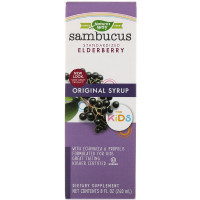 Sambucus For Kids, Standardized Elderberry, Original Syrup, 8 fl oz (240 ml)