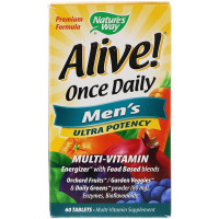 Alive! Once Daily, Men's Multi-Vitamin, 60 Tablets