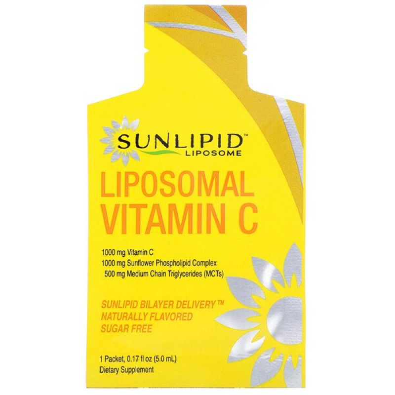 SunLipid, Liposomal Vitamin C, Naturally Flavored, 30 Packets, 0.17 oz (5.0 ml) Each SunLipid, Liposomal Vitamin C, Naturally Flavored, 30 Packets, 0.17 oz (5.0 ml) Each