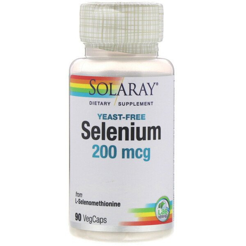 Solaray, Selenium, 200 mcg, 90 VegCaps Solaray, Selenium, 200 mcg, 90 VegCaps